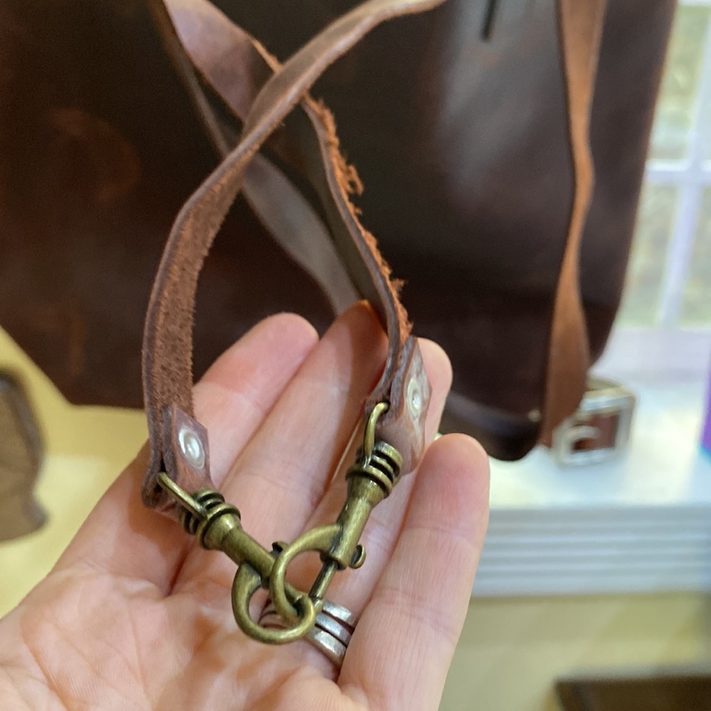 Leather Dark brown Rachel Tote - Picture 6 of 6
